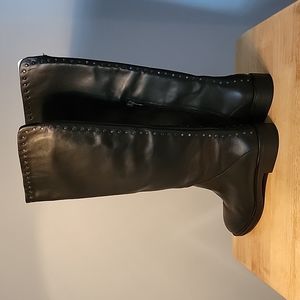 Steven By Steve Madden Black Rider Boots